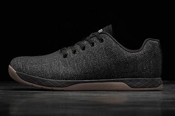 Black / Dark Nobull Heather Dark Gum Women's Trainers | CA V2133R